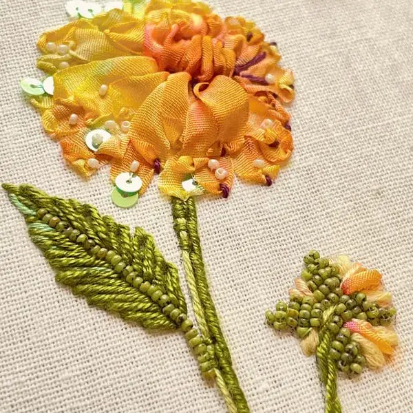 Broderie au ruban
