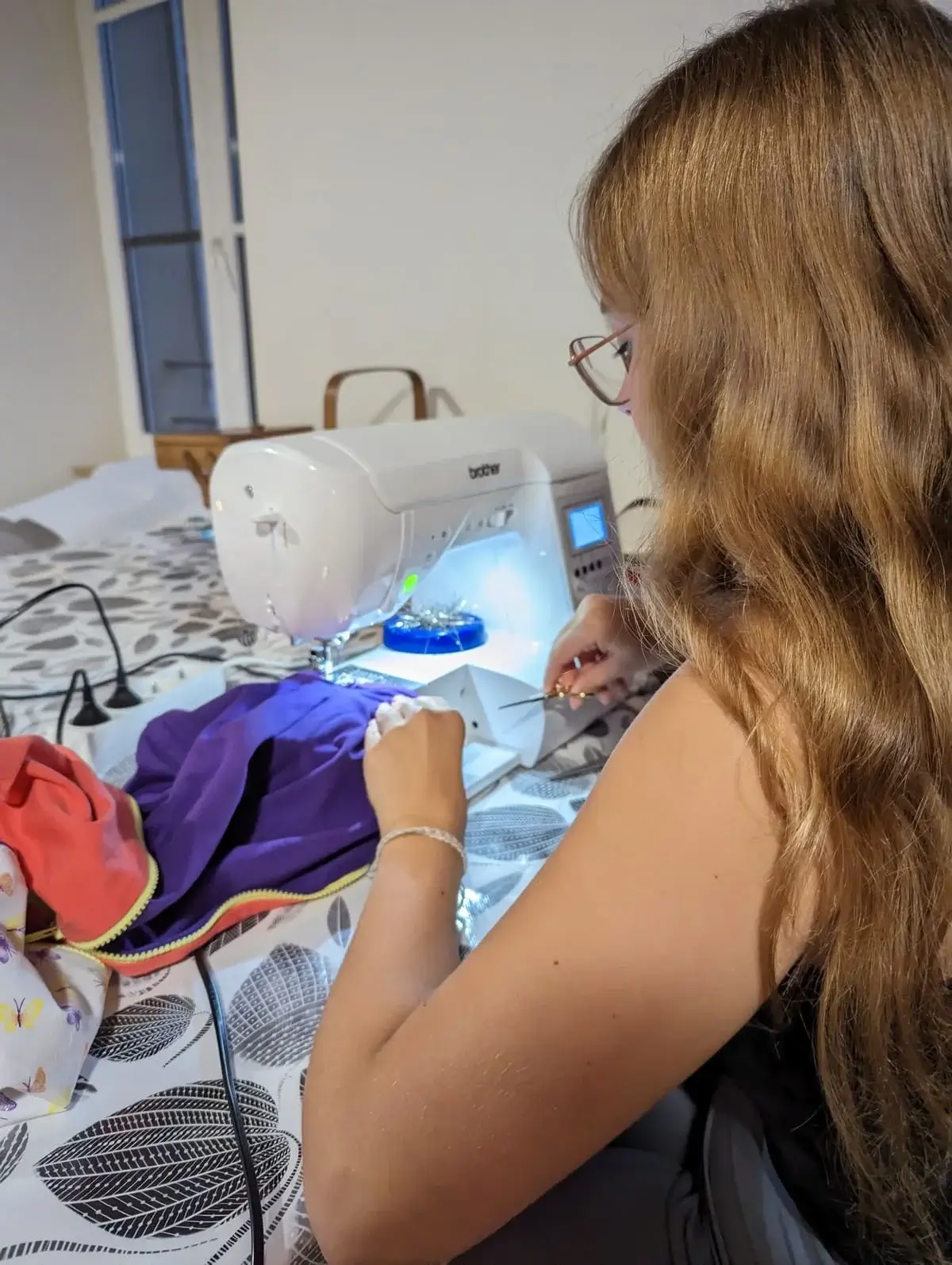 Elève en cours de couture