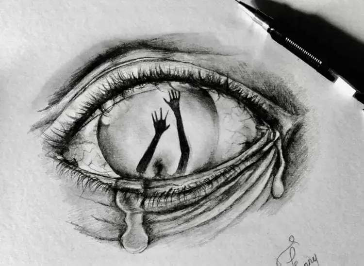 Illustration état d'âme désespoir