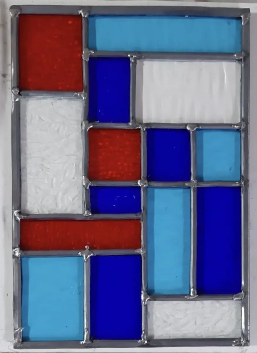 Vitrail style Mondrian 1