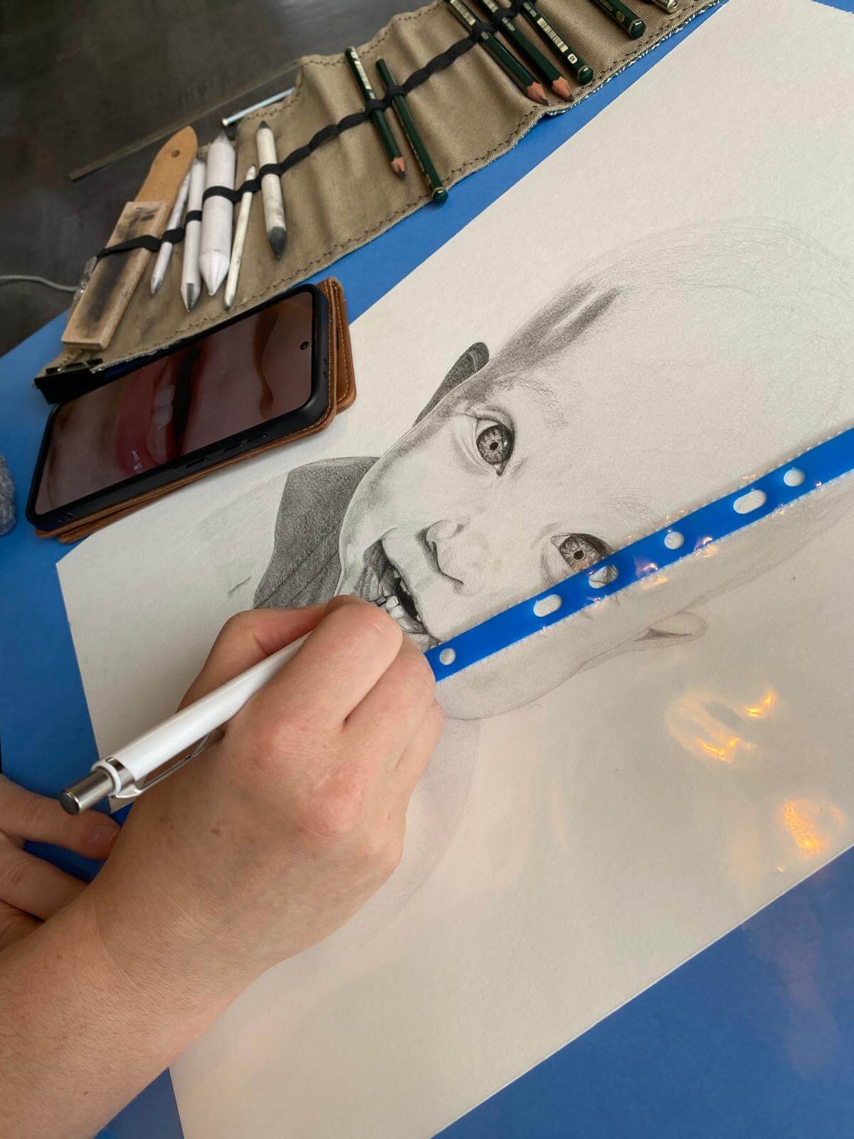 cours dessin portrait par Sybil Aubin